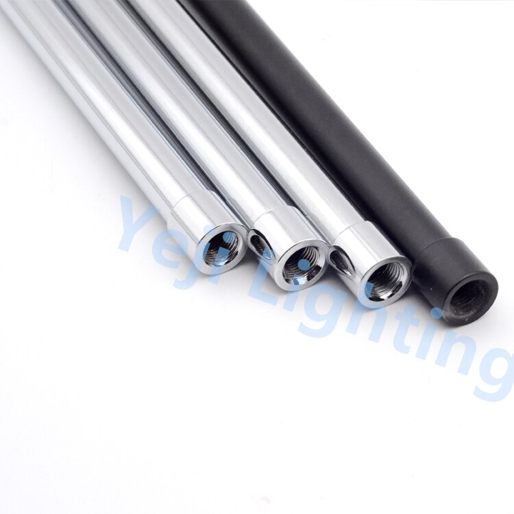 M10 Telescopic tube Telescopic pole chrome alloy hollow pipe for E27 edison retro lamp holder ceiling rose lighting accessories
