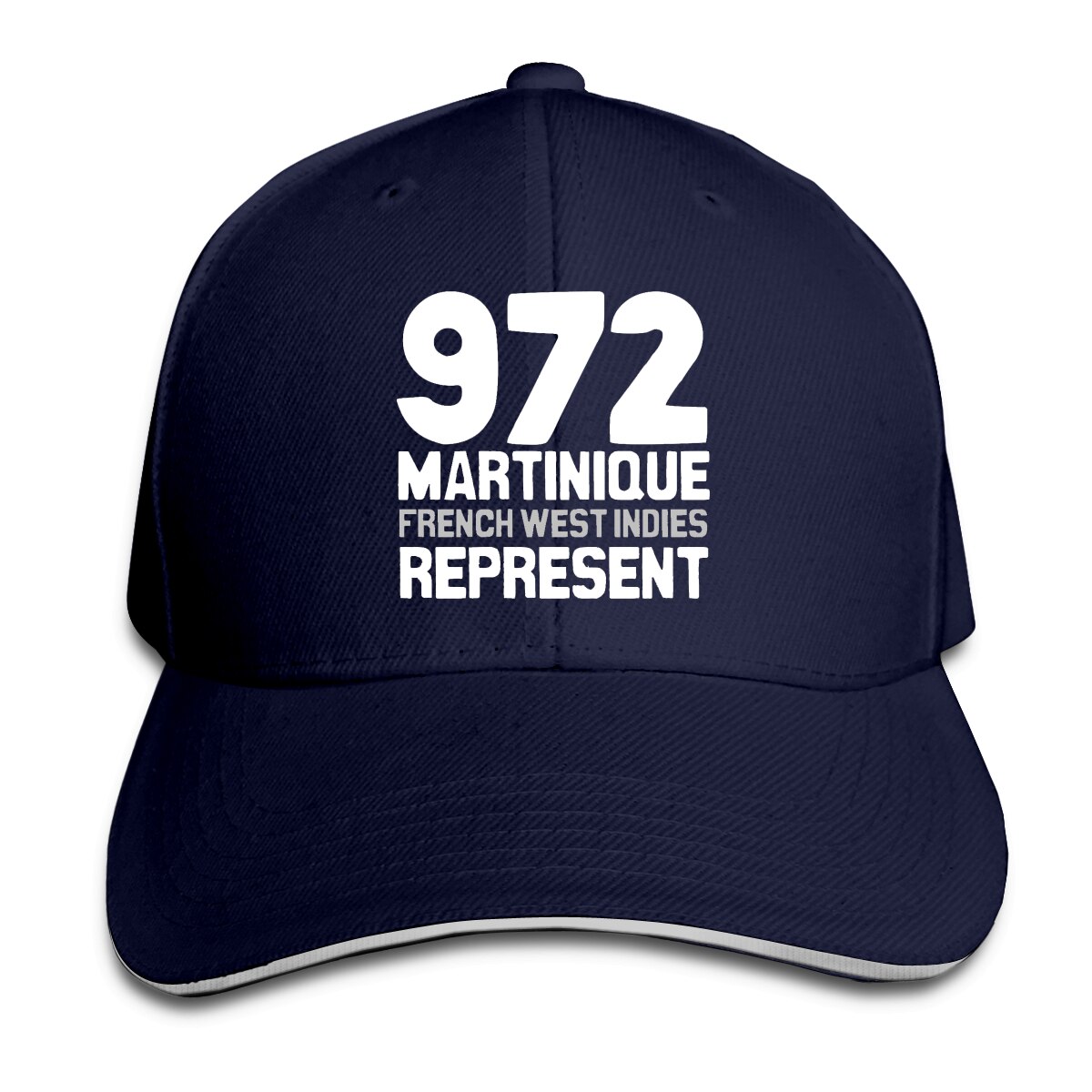 Martinica, FWI, 972 Represent Essential-gorra de béisbol para hombre y mujer, gorro de béisbol R330 hip hop, novedad: Azul marino