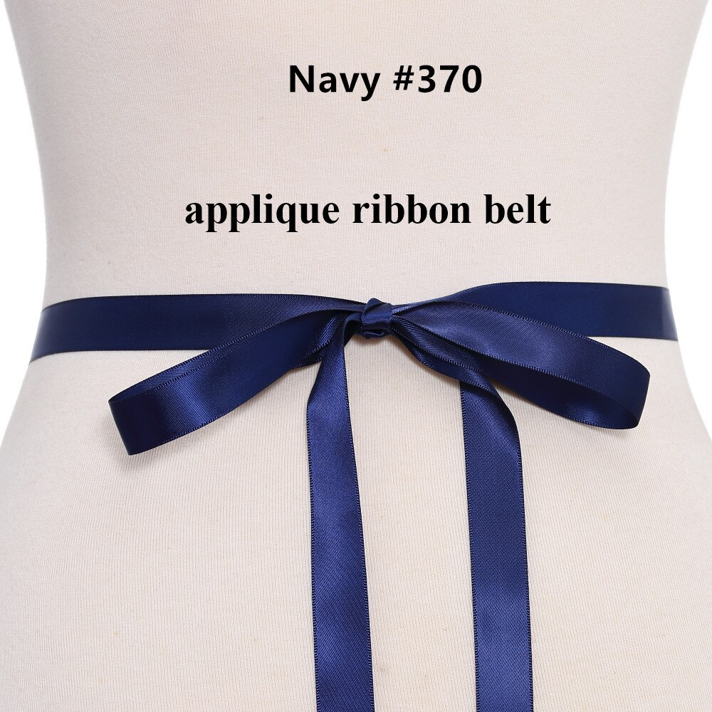 (1Pc) Strass Bruids Riem Bruiloft Met Kristal Diamant Trouwjurk Accessoires Riem Sash Voor Trouwjurk Wdd: navy