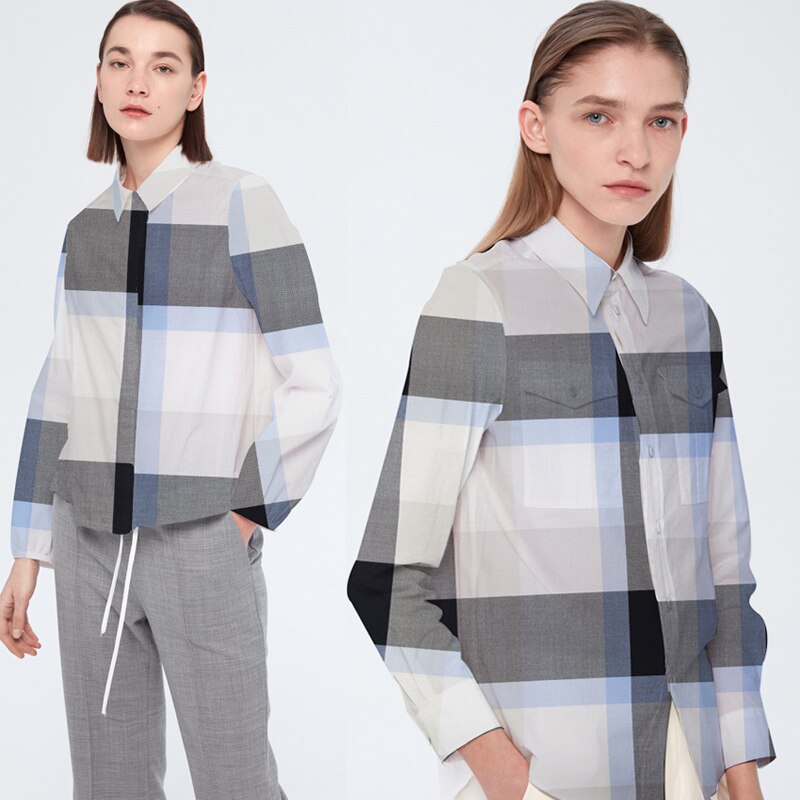 Pearlsilk Japanischen Plaid Garn Gefärbt Wolle Dünne Glatte Stoffe Bekleidungs Materialien Herbst Frauen Hemd NäHenne Tuch
