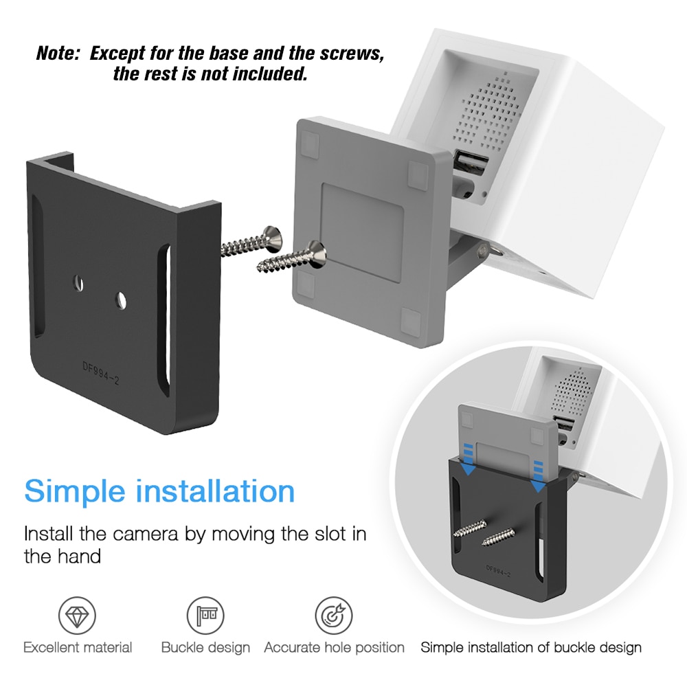 Wyze-Base de montaje de pared para cámara, soporte de montaje en pared para cámara inteligente Wyze, iSmart, alarma, protección contra caídas