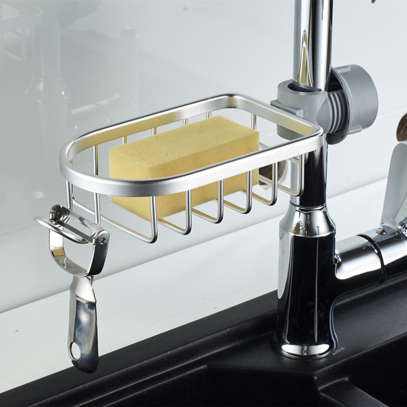 Badkamerplank aluminium enkellaags douchestang shampoo zeep opbergrek waterkraan verstelbare afvoermand keukenaccessoires