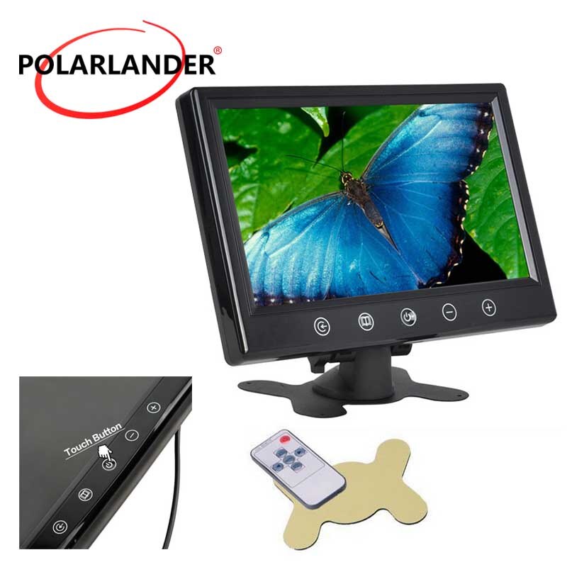 9 zoll TFT LCD 800x600 bildschirm Auto Monitor 2CH Video Eingang Für Rückfahr Kamera fernbedienung parkplatz Monitor