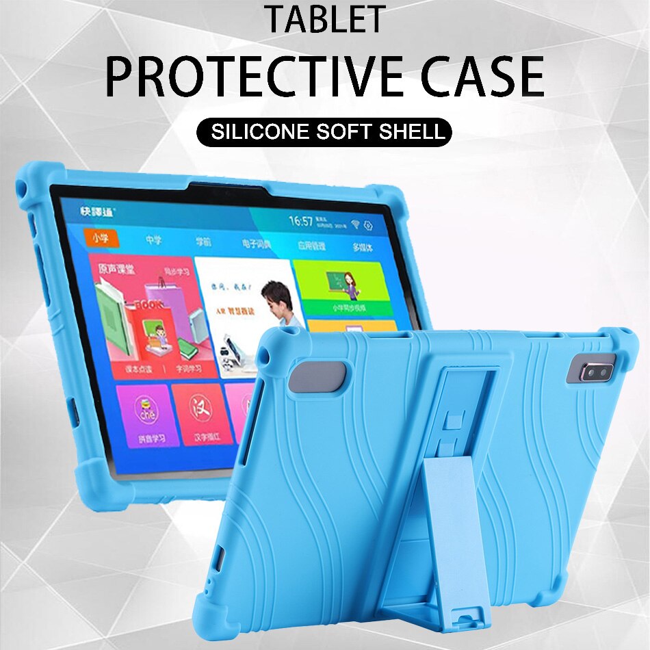 Szoxby Voor Soft Silicon Case Alcatel 1T 3T Stand Verstelbare Tablet Cover Alcatel 3T 10 beschermen Shell Terug Protective