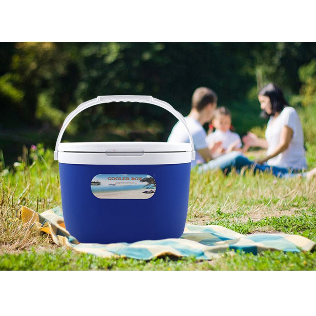 Heavy-Duty Cooler, Ice Bucket Insulated Box for Camping Picnic Lunch Food Beverage Ice Cooler