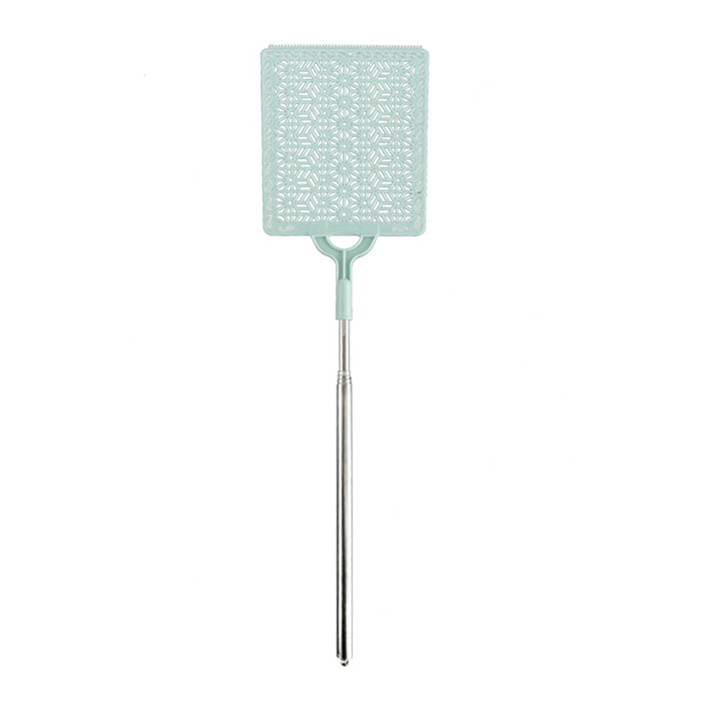 Matamoscas casero Flexible extensible portátil tipo Manual de jardín de PE con mango largo Swat verano Anti insectos Control de plagas: Azul