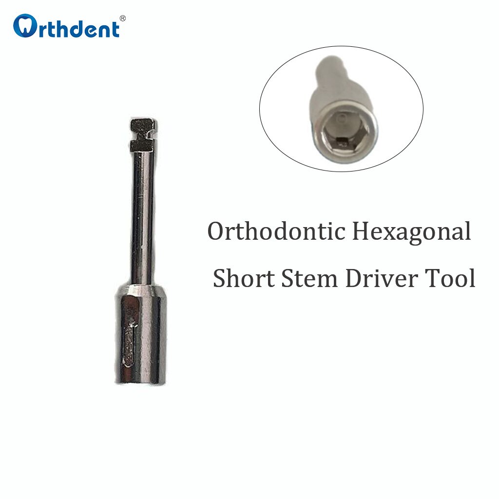 Orthdent 1 Pc/Pack Orthodontic Hexagonal Short Stem Driver Surgery Tools Dental Morelli Implant Mini Screw Dentistry Accessories