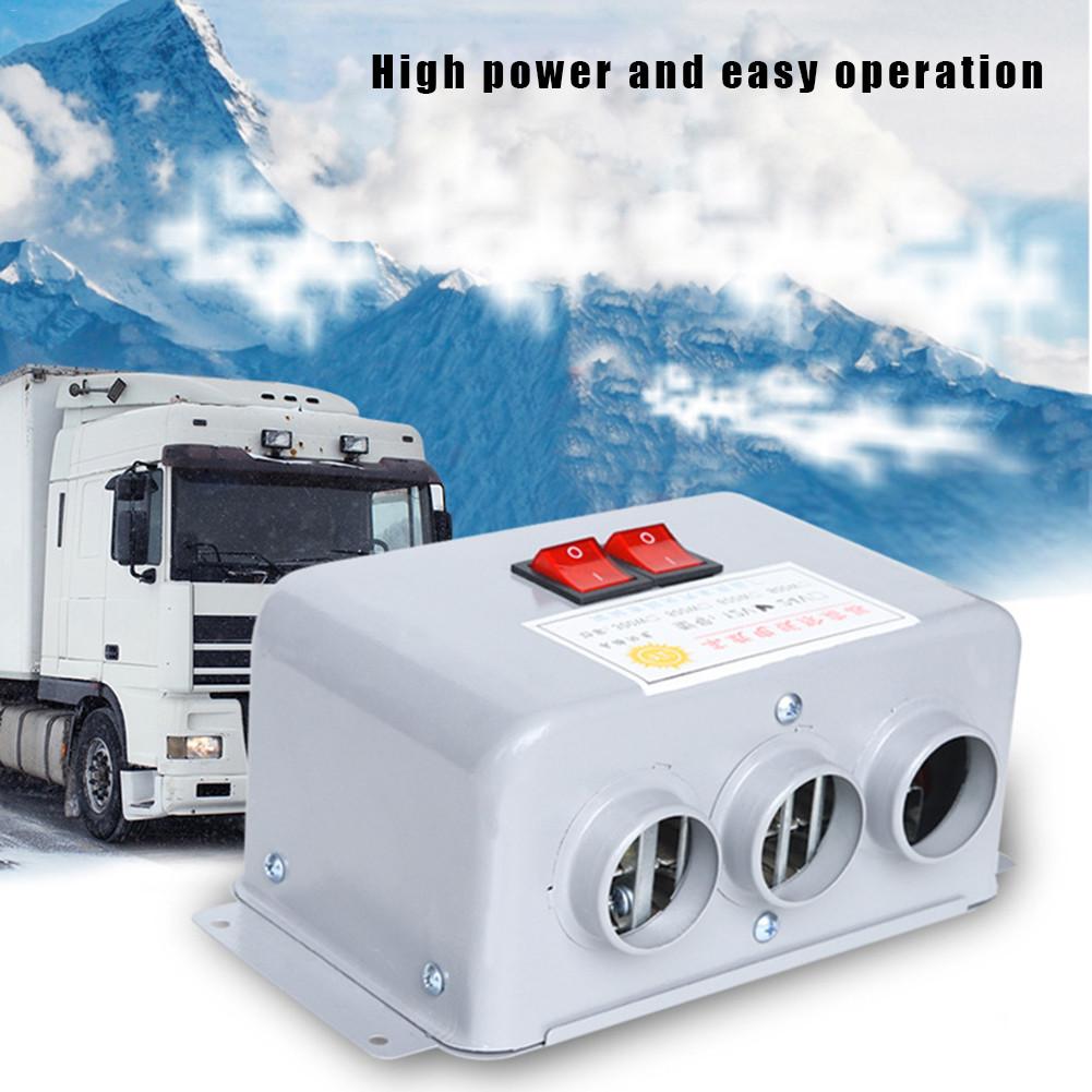 Souffleur d'air pour déglaçage intérieur | Verre de voiture haute puissance 500W/800W, moteur de chauffage du brouillard 12V/24V