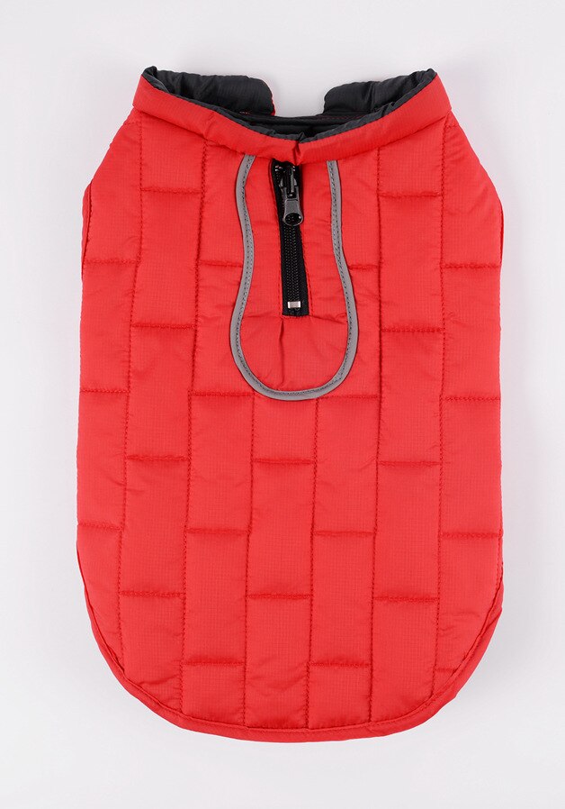 Winter Warm Dog Clothes Pet Dog Jacket With Harness Reflective Clothes For Big Dogs Labrador Waterproof French Bulldog Jacket