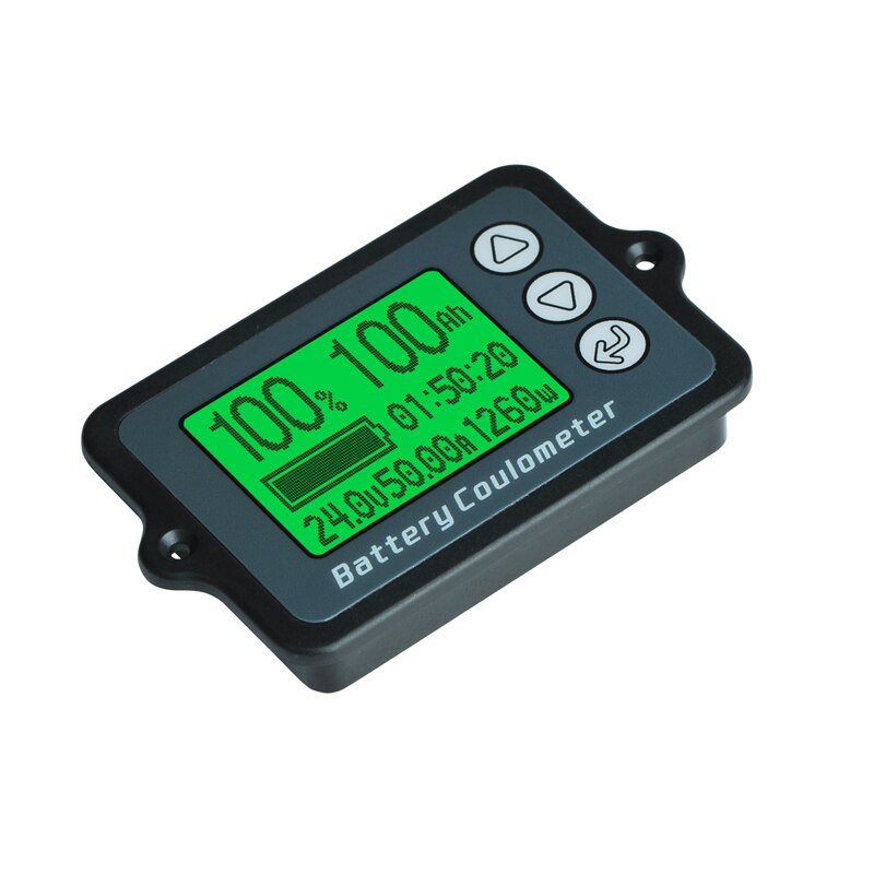 Batterie-Monitor DC 8-100V Mit Farbdisplay – 100A Shunt, Temperatursensor & Alarm – Für Wohnmobil, E-Bike, Boot & Mehr