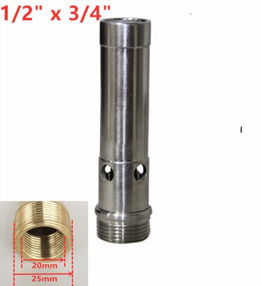 Brass Stainless Steel Spring Bubbling Fountain Nozzle Spray Sprinkler Head 1/2" 3/4" 1": 1l2 x 3l4 (304SS)