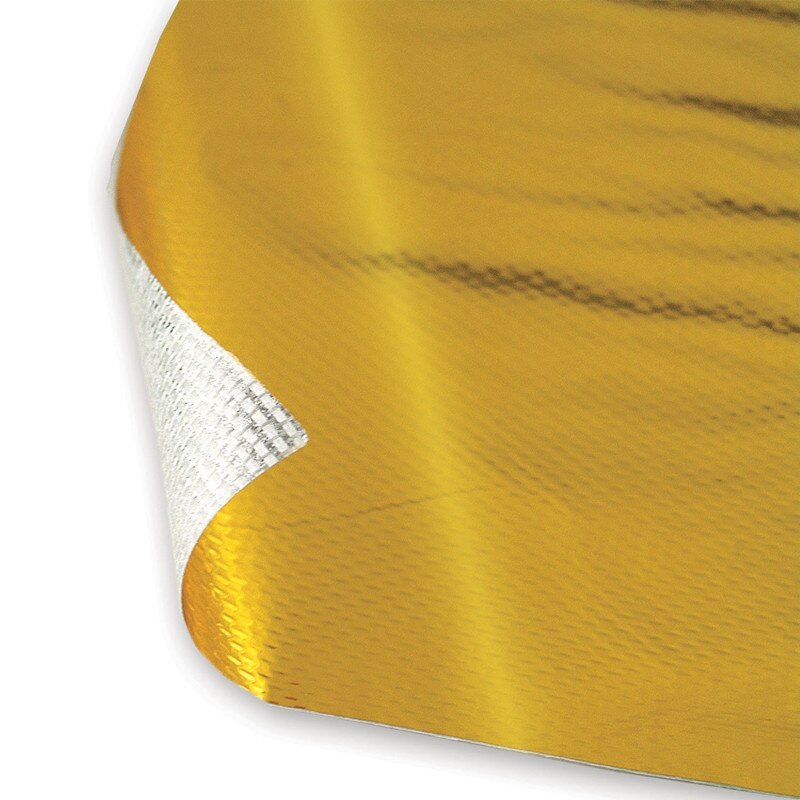 5 mx 5cm glasfiber varmereflekterende tape guld høj temperatur varme og lydskjold wrap roll klæbende biltilbehør