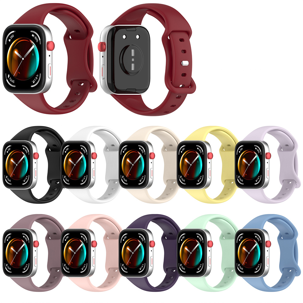 Silicone Straps For Huawei Watch Fit4 /Fit 4 Pro Smartwatch Accessories Wristband Bracelet Belt Correa For Huawei Watch Fit3