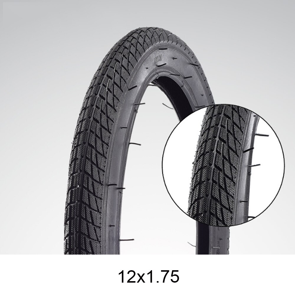 ZTZ Bicycle tire 12/14/16/18/20/22/24/26 inch,Tubeless Folding Tire, eplacement Bike Tire, Multiple Bike Styles, Black: 12inch