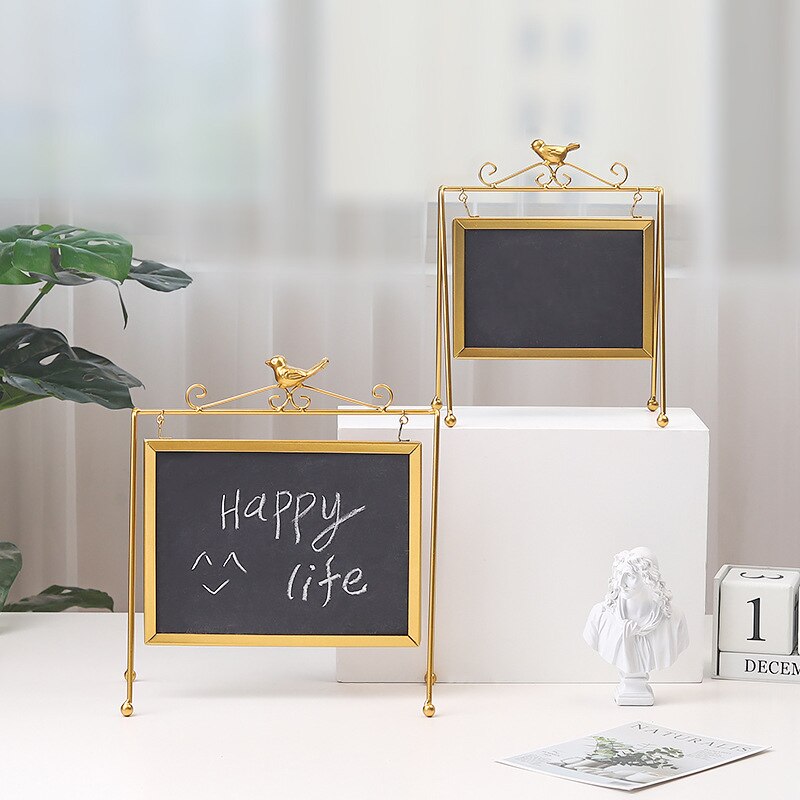 Desktop Message Blackboard Easel Chalkboard Kids Memo Black Board Writing Boards Big