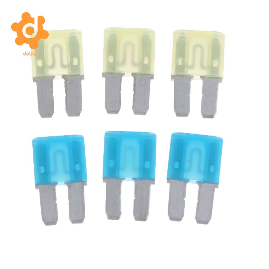 15 stk mikro mini lille 2 blad sikring 5a 7.5a 10a 15a 20a mikro 2 atr sikring til auto bil lastbil motorcykel suv rv trailer båd