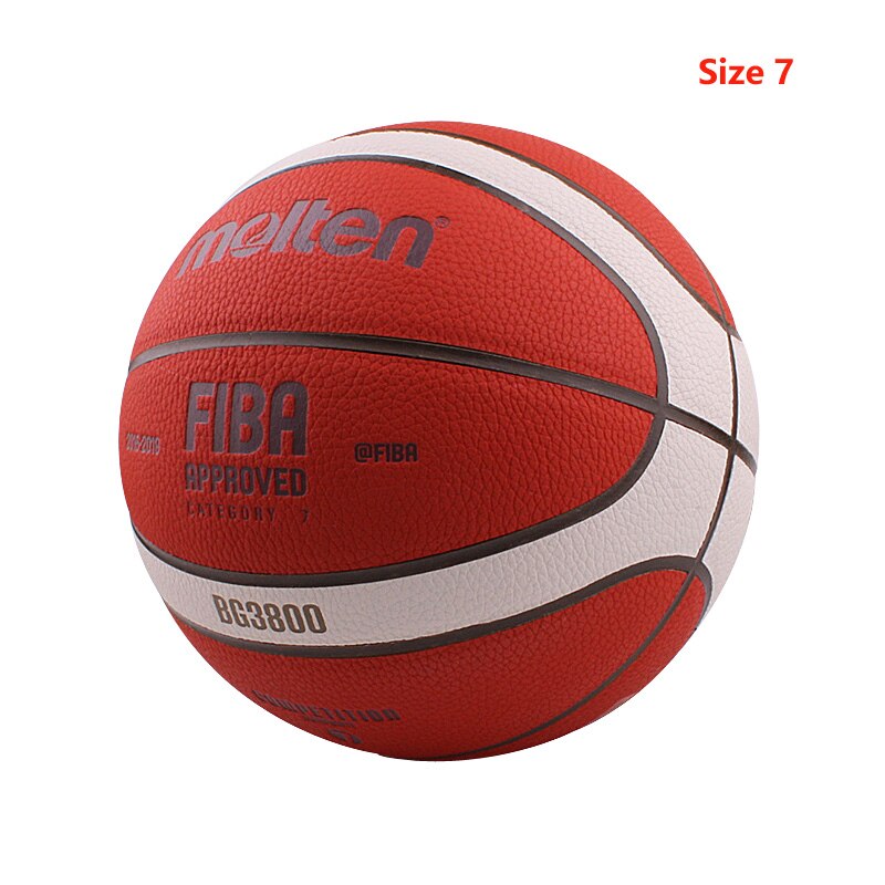 Basketball Ball Official Size 7/6/5 PU Leather Outdoor Indoor Match Training Inflatable Basketball baloncesto: SIze 7 BG3800