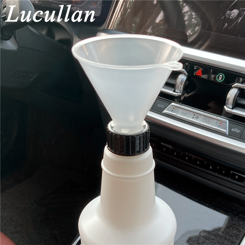 Lucullan 28MM Fill Threaded Funnel - Twist On Empty Spray Bottle Refill Liquid Oils Powders For Home Car Detailing
