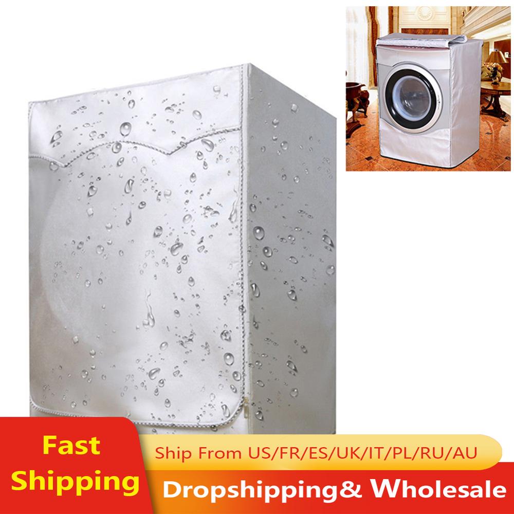 Washing Machine Cover For Front Load Washer & Home Sunscreen Laundry Dryer Waterproof Dust Proof Case Protective Dust Jacket