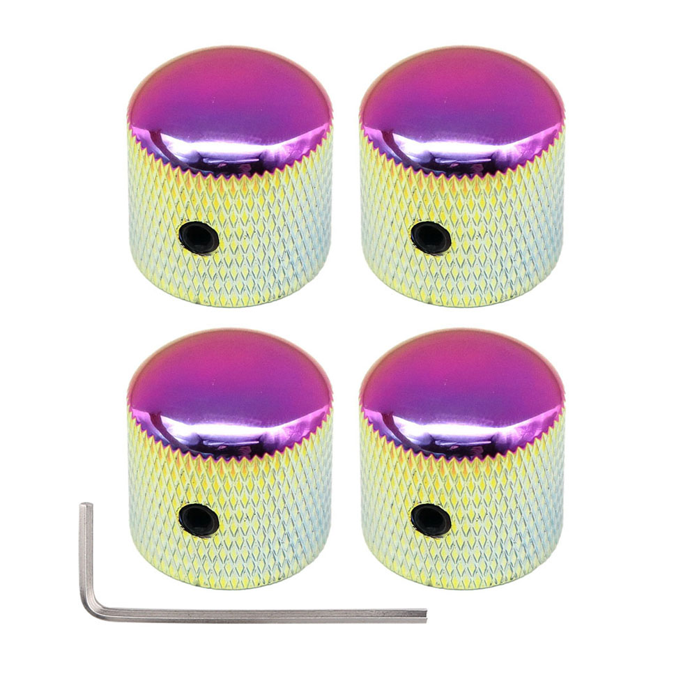 3pcs/4pcs Metal Dome Knobs Electric Bass Guitar Knobs Volume Tone Control Knobs with Wrench Bronze/BK/CR/GD/Black Nickel: Chocolate