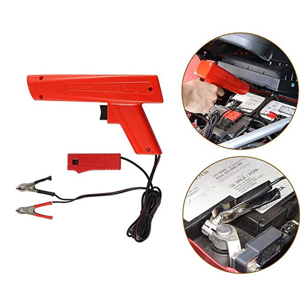 Zc100 indutivo profissional luz de ignição sincronismo inflamar máquina cronometragem luz de reparação da motocicleta do carro motor detecção