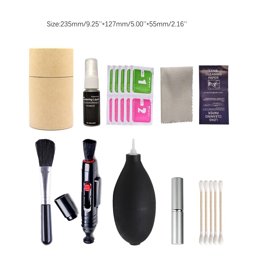appareil photo numérique brosse de nettoyage essuyer outils ensemble brosse nettoyant Kits photo kit de nettoyage caméra outils nettoyant