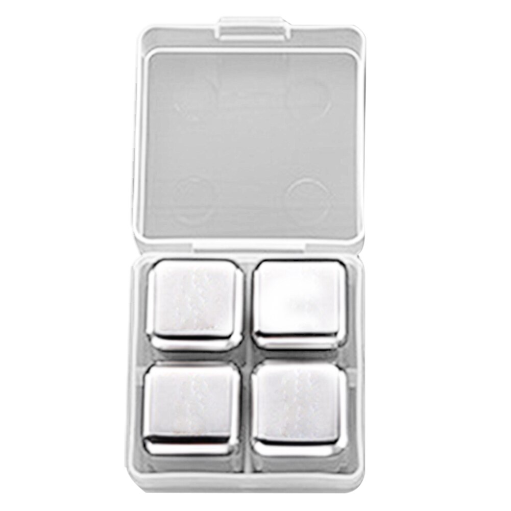 Reusable Bar Whiskey Cooler Stainless Steel Ice Cubes Whiskey Wine Cooling Beer Drinks Cooler Ice Kitchen Gadgets: A