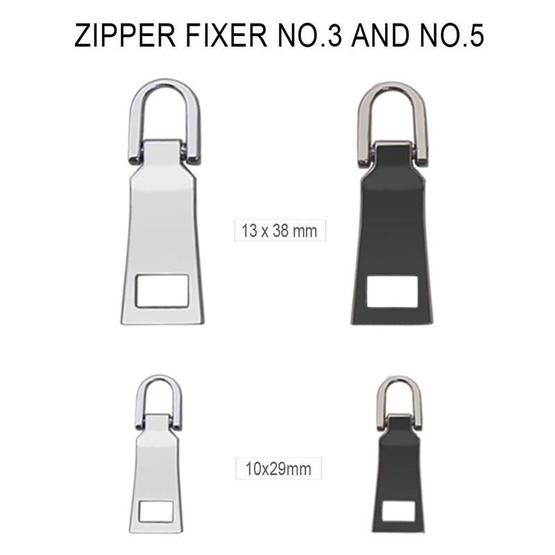 20 stuks rits treklipjes vervangende zware rits fixer rits tags reparatie treklipje voor kleding, koffer, rugzak, doe-het-zelf knutselwerkje