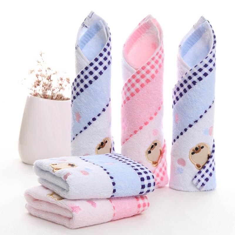 Newborn Accessoies 34*34cm Square Shaped 1 PC Strong Water Absorption Cartoon Soft Children Face Towels Baby Towel