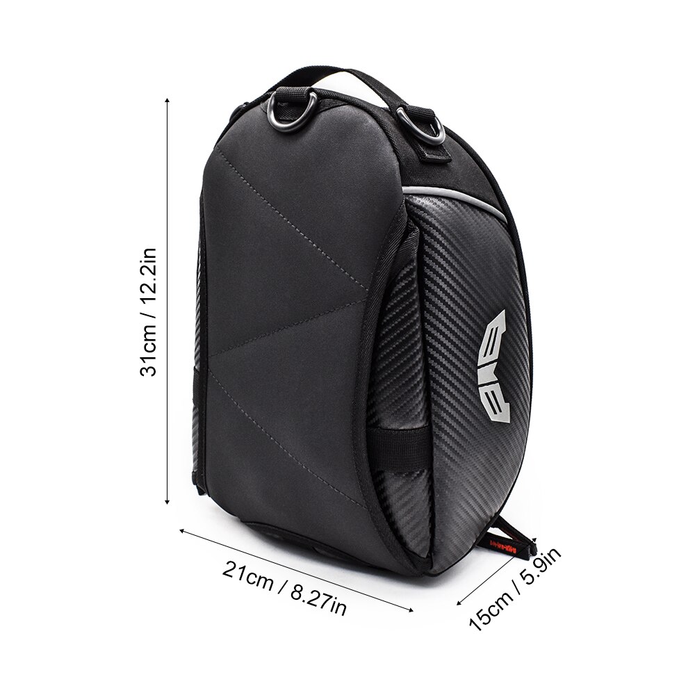 Wosawe Waterdichte Motorcycle Tank Tas Grote Scherm Tastbaar Hoge Capaciteit Reflecterende Multifunctionele Magnetische Tas Reisbagage: Tank Bag 2