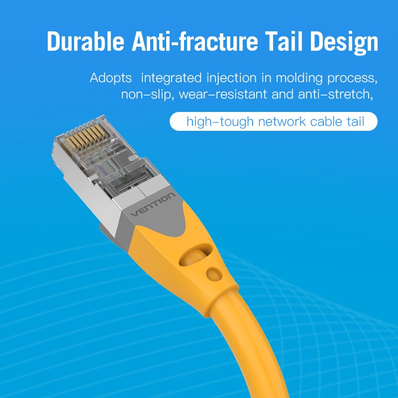Vention CAT6A Ethernet Cable SSTP RJ45 Lan Network Cable 10 Gigabit High Speed 500MHz Cat6 a Patch Cord for Modem Router Cable