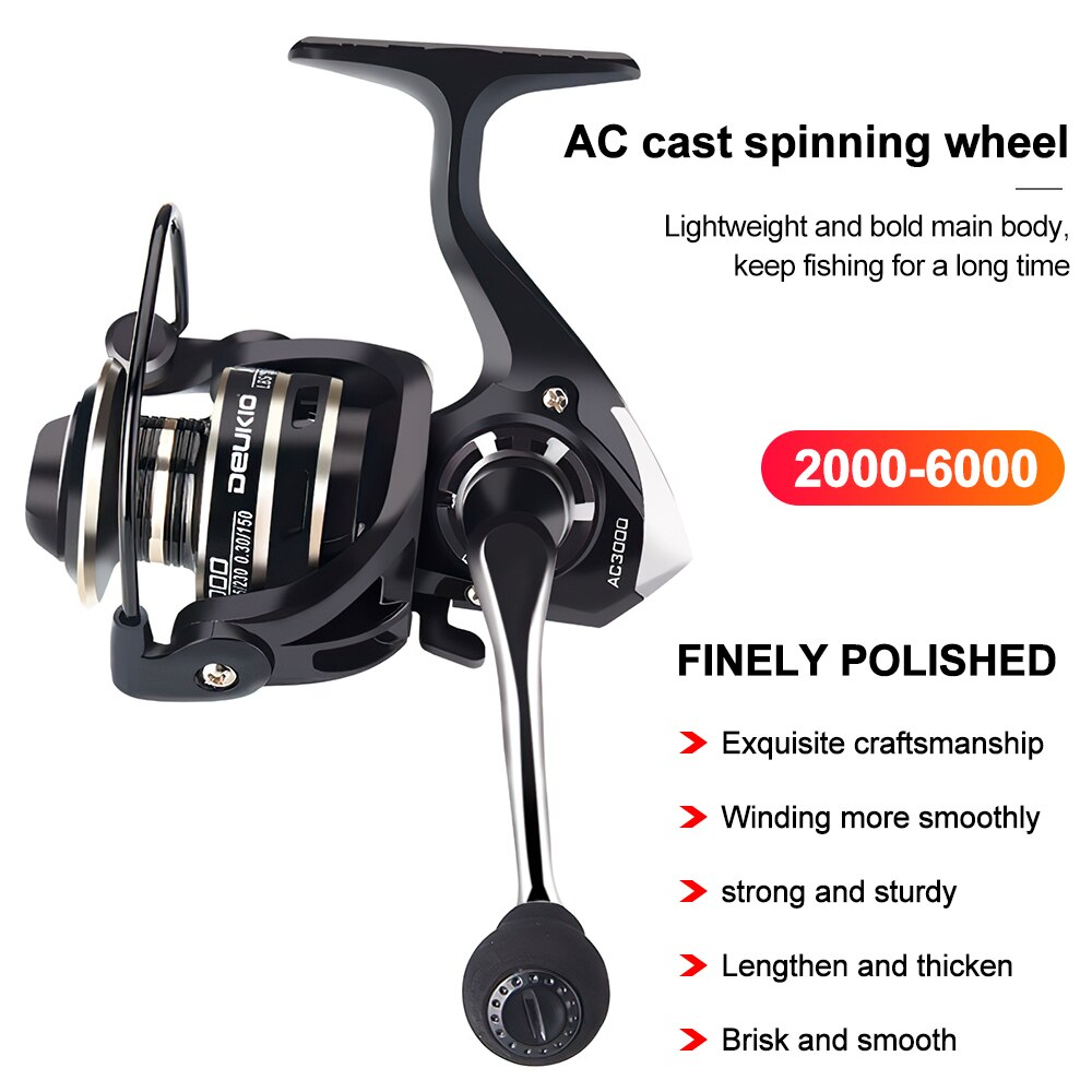 Spinnewiel Vissen Reel Snelheid Verhouding 5.2:1 Alle Metalen Rocker Spool U-Vormige Reel Seat Roterende Zee Hengel Tool Shimano