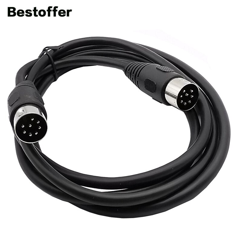 Din 8 Pin Male to Male Speaker Signal Audio Cable 5m