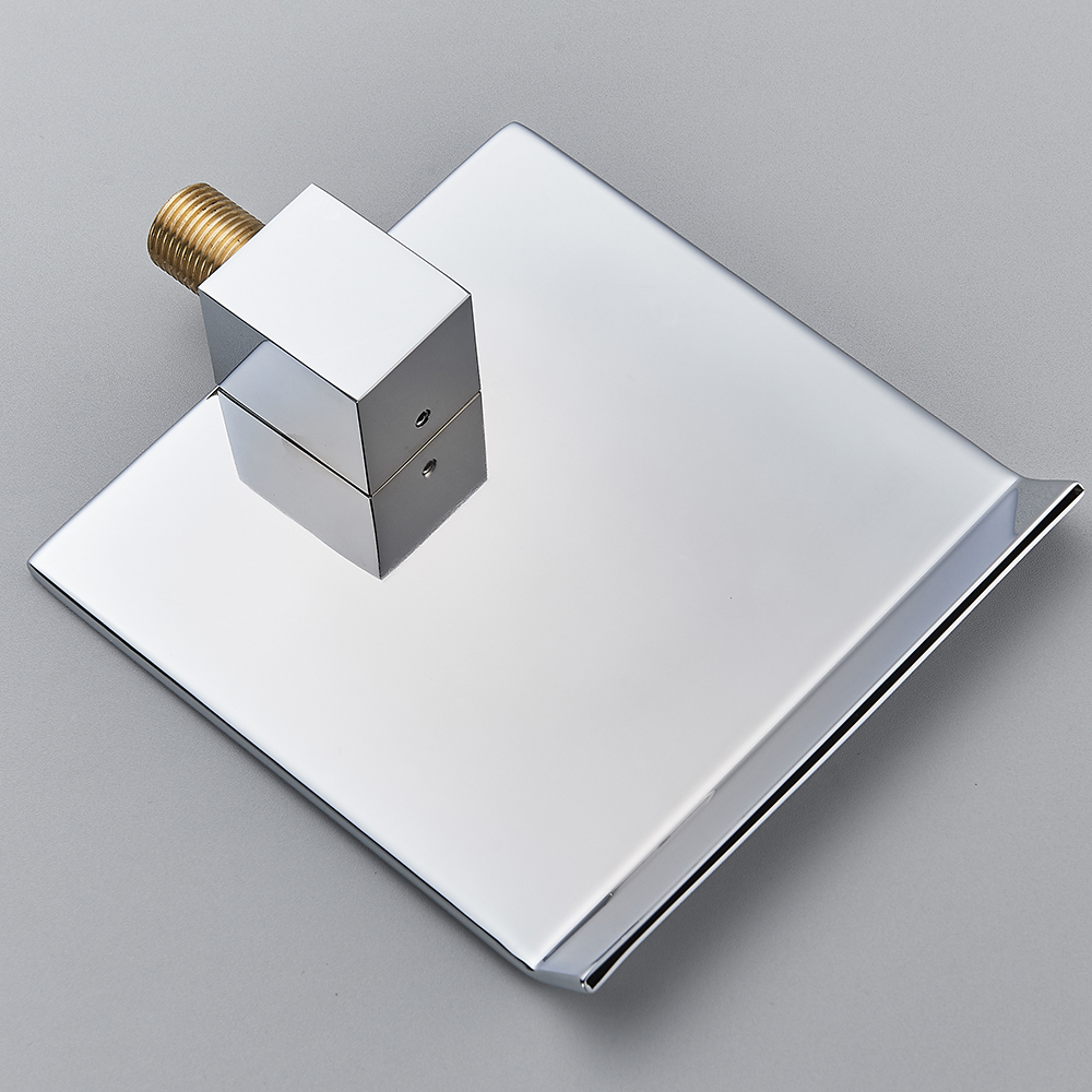 Brass Waterfall Faucet Spout Wall Mounted Bath Spout Bathroom Faucet Water Outlet Faucet Accessories Chrome/Golden/Black/nickel