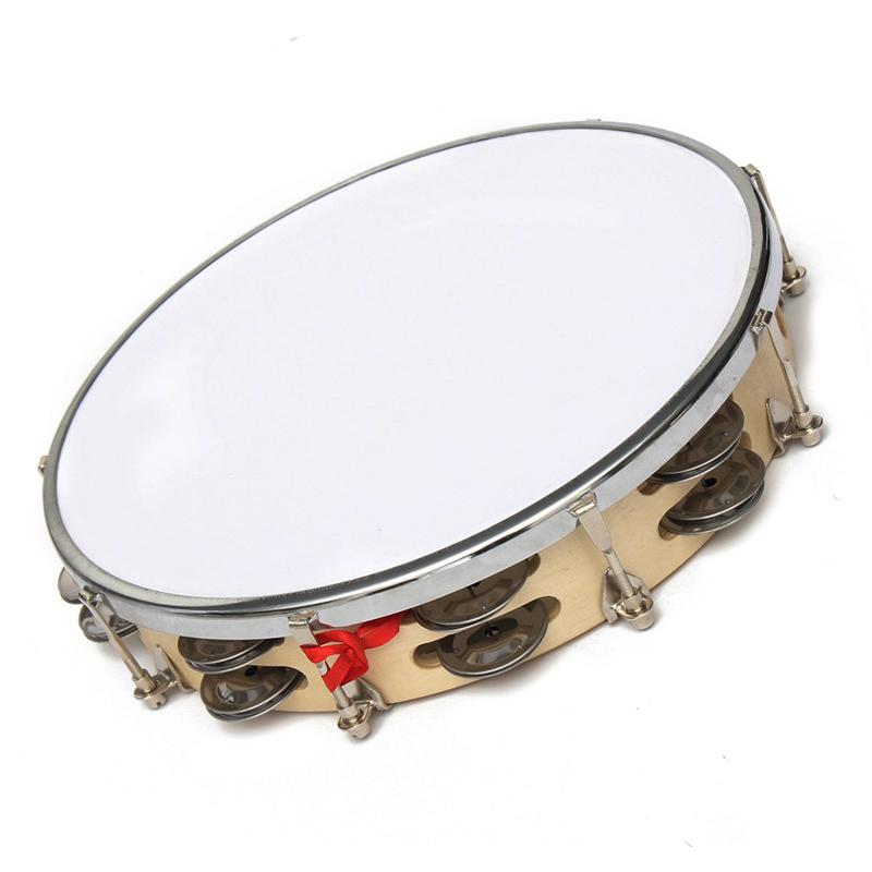Nouveauté 8 "/10" Capoeira Cuir Pandeiro Tambour Instruments de Musique Tambourin Percussion Membranophone Pour Les Amateurs de musique