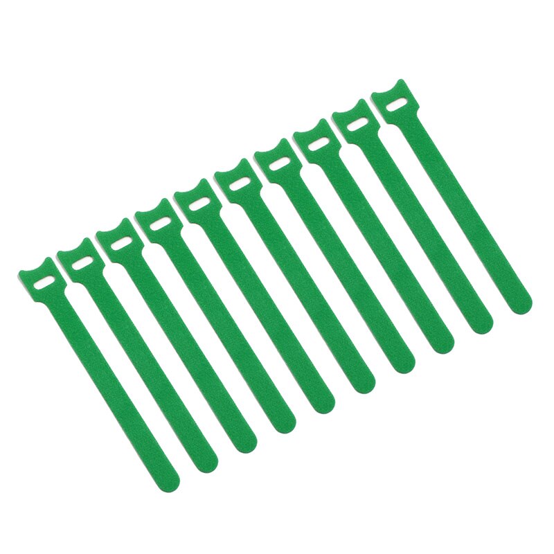 Attaches de câbles en Nylon réutilisables, 12x150mm, 10 pièces/lot, fermeture à glissière avec œillets: green