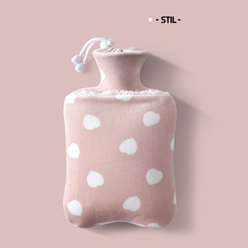 Warm Water Fles Warm Water Zak Water Injectie, foot Warming Bed Size Pluche Schattige Mini Draagbare Baby Meisje Warming Handen: L-A