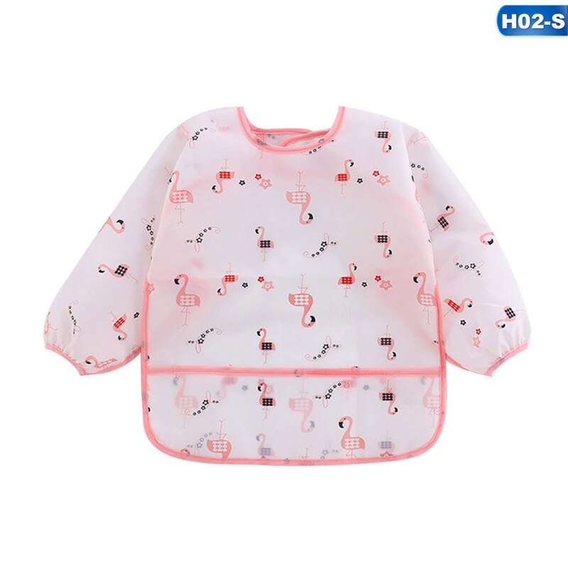 5 estilos impermeável anti-vestir bebê comer vestido bib roupas de proteção crianças criança manga longa alimentação bib avental bolso bib: H02 / S