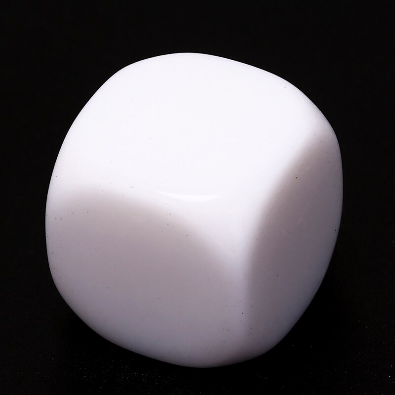 5 Stks/partij 20Mm Blanco Dobbelstenen Wit Afgeronde Hoek D6 Kan Schrijven Witte Lege Dobbelstenen Creatieve Kinderen Teching Diy Dobbelstenen set