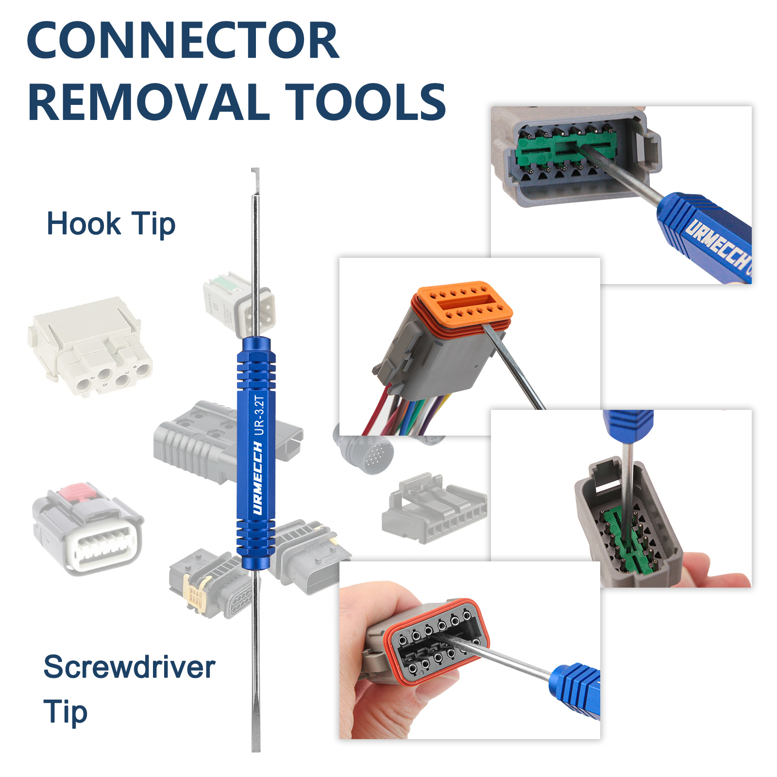 Pin Removal Tool Terminal Release Tool Kit for Deutsch DT, DTM, DTP and HD Series Connectors