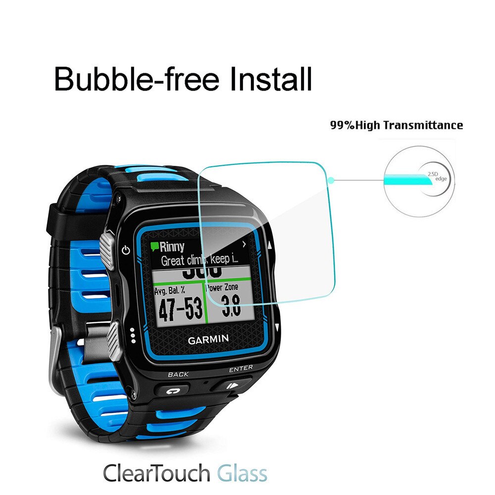 2 Stuks Hd Gehard Glas Beschermende Film Guard Voor Garmin Forerunner 920 Xt 920XT Smartwatch Gehard Volledige Screen Protector Cover