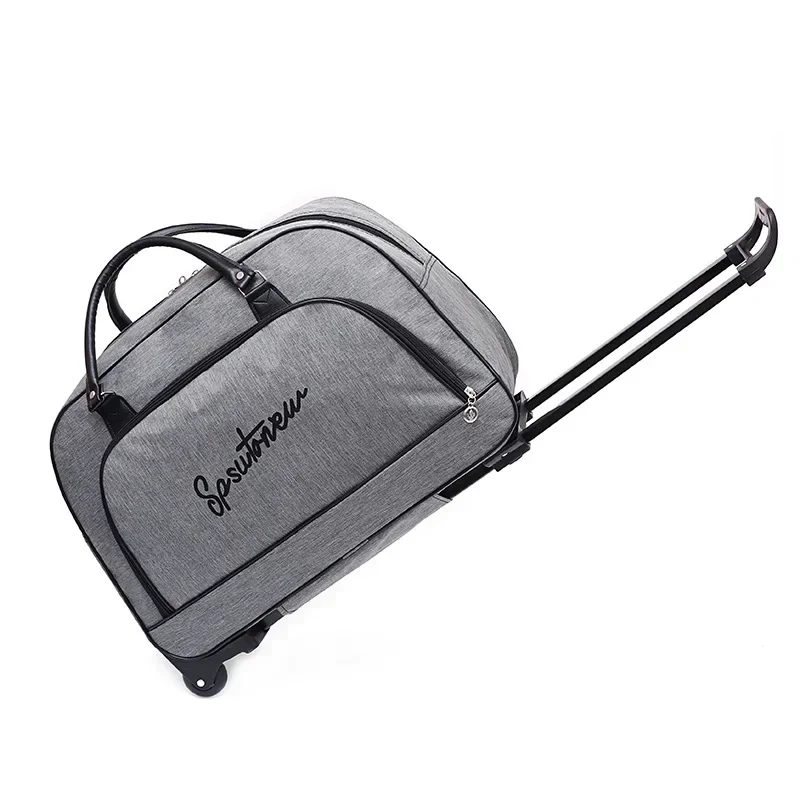 Dames reistassen met grote capaciteit, rolkoffer, heren reistrolley, unisex koffer met wielen, handtas, reistas: Hemelsblauw