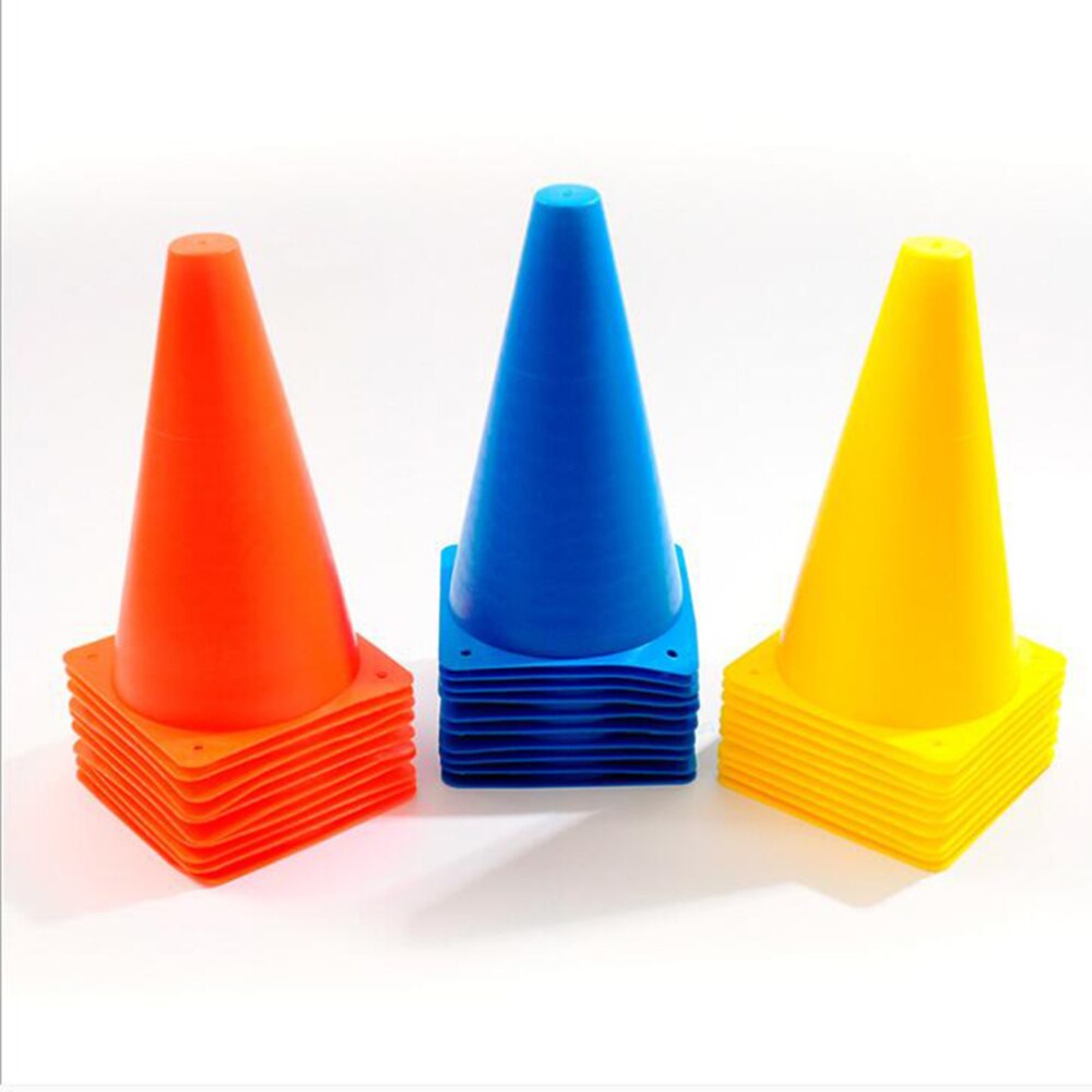 Barricata di traffico dell'attrezzatura di addestramento dei coni di calcio di sport del cono del blocco stradale 12pz per pattinaggio a rotelle