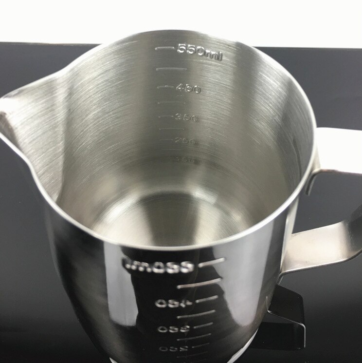 1pc rustfrit stål kaffe træk blomsterværktøj kaffekande kaffe redskab mælkeskum kop beat beat fancy kop kaffeapparat  ph 005