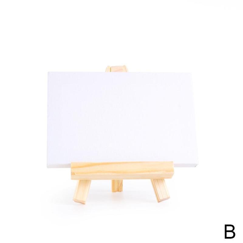 Mini juego De Caballete De madera Natural De lona para Pintura De arte, Pintura para Arte Artístico, suministro De boda, suministros De dibujo con cabina, Cra G1P1: B