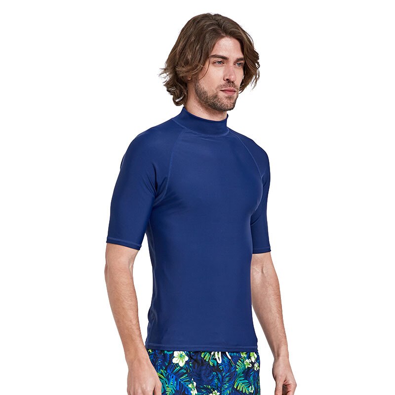 SBART Men&#39;s Rash Guard Shirt Mens Short Sleeved T-Shirt Swimwear Wakeboard Floatsuit Tops UV Swimming RashGuard