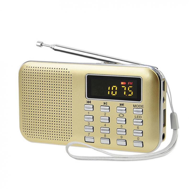 Radio FM portátil, Radio FM dab, radios portátiles am, fm, radyo, MP3, teléfono, reproductor de música, Soporte para tarjeta TF, Cargador USB de reproducción de disco U