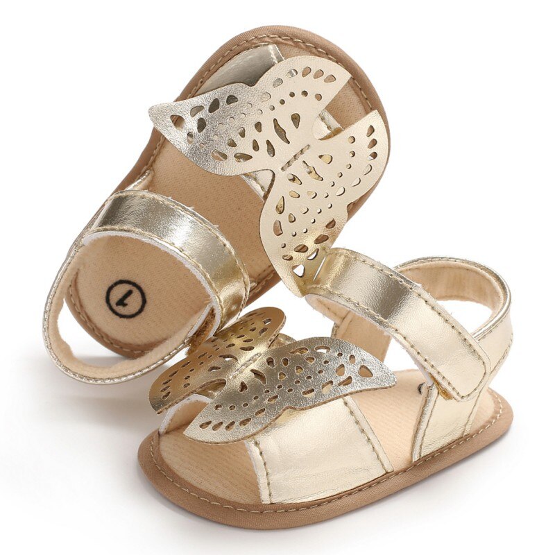 Papillon bébé sandales solide en cuir PU bébé filles garçons sandales antidérapant à semelle souple infantile enfant en bas âge sandales y13 sx1
