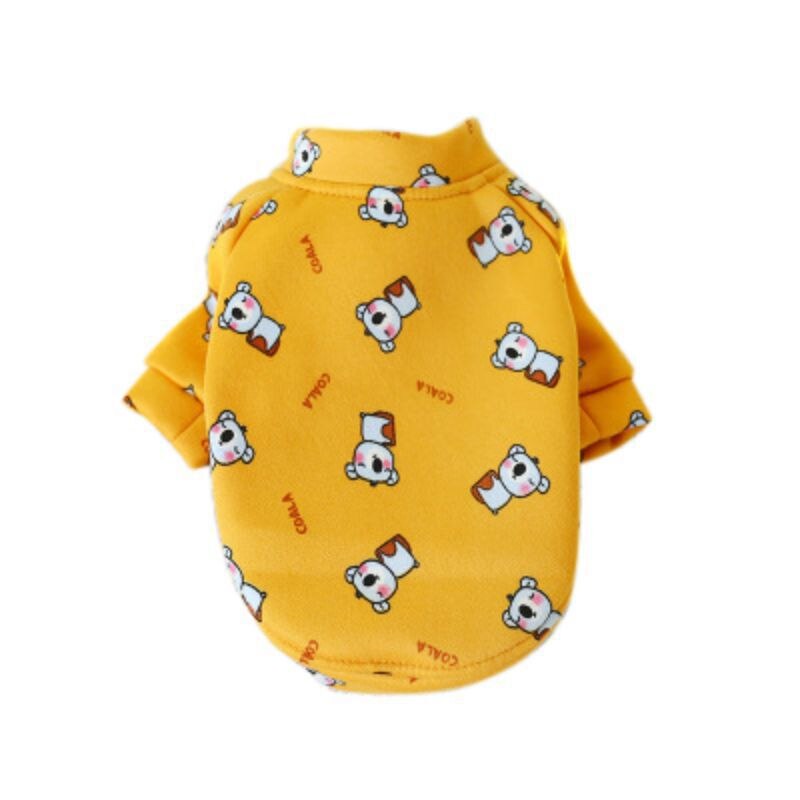 Kleine hond jumpsuit, hond winter warme onesie pyjama's, koude weer truien voor kleine/middelgrote honden_XS (bruin