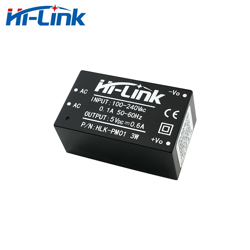 Ücretsiz kargo yeni Hi-Link ac dc 5 v 3 w mini güç kaynağı modülü 220 v İzole güç anahtarı modülü kaynağı HLK-PM01